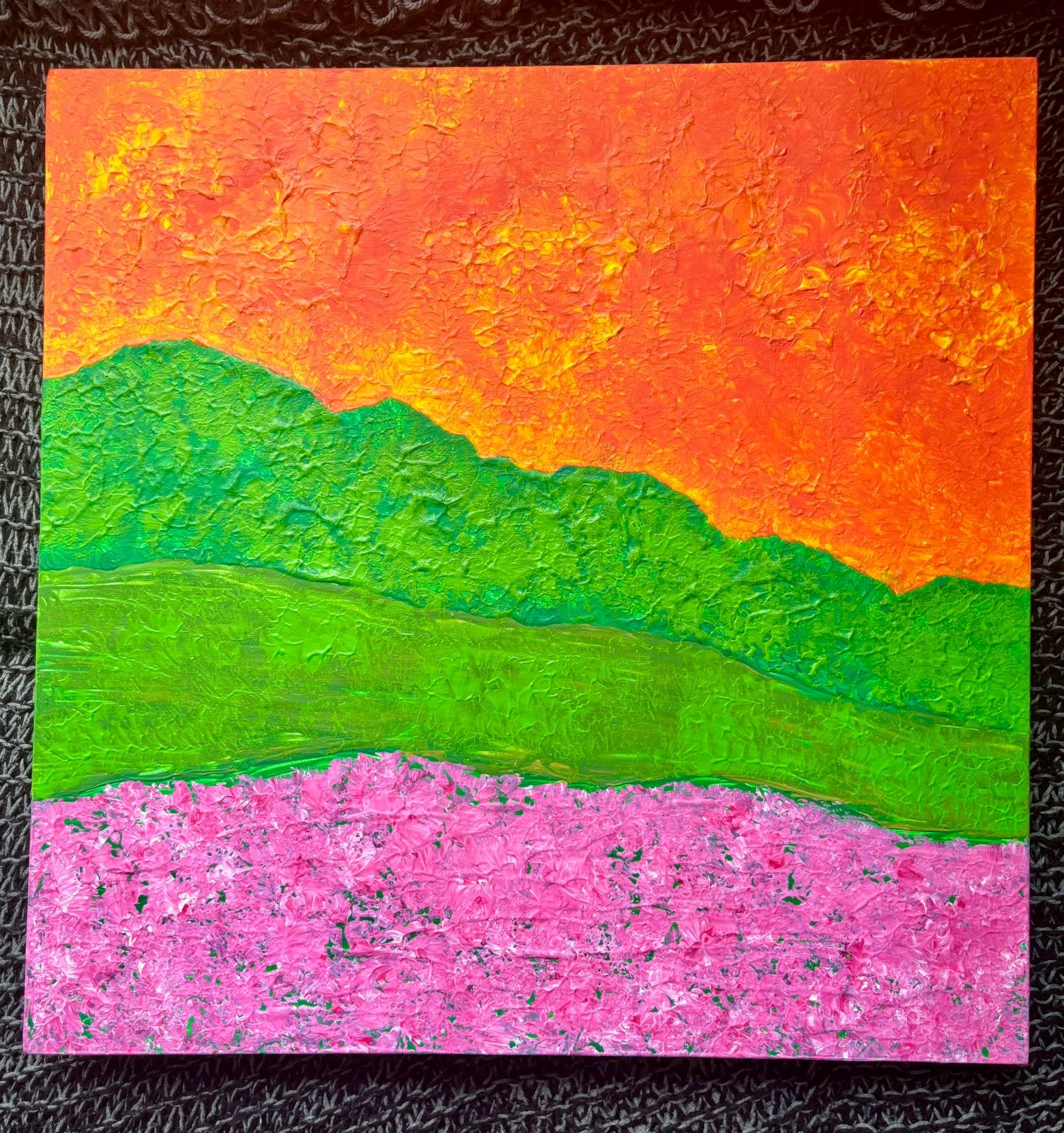 Peinture acrylique sur toile à vendre, Antiquités & Art, Enlèvement