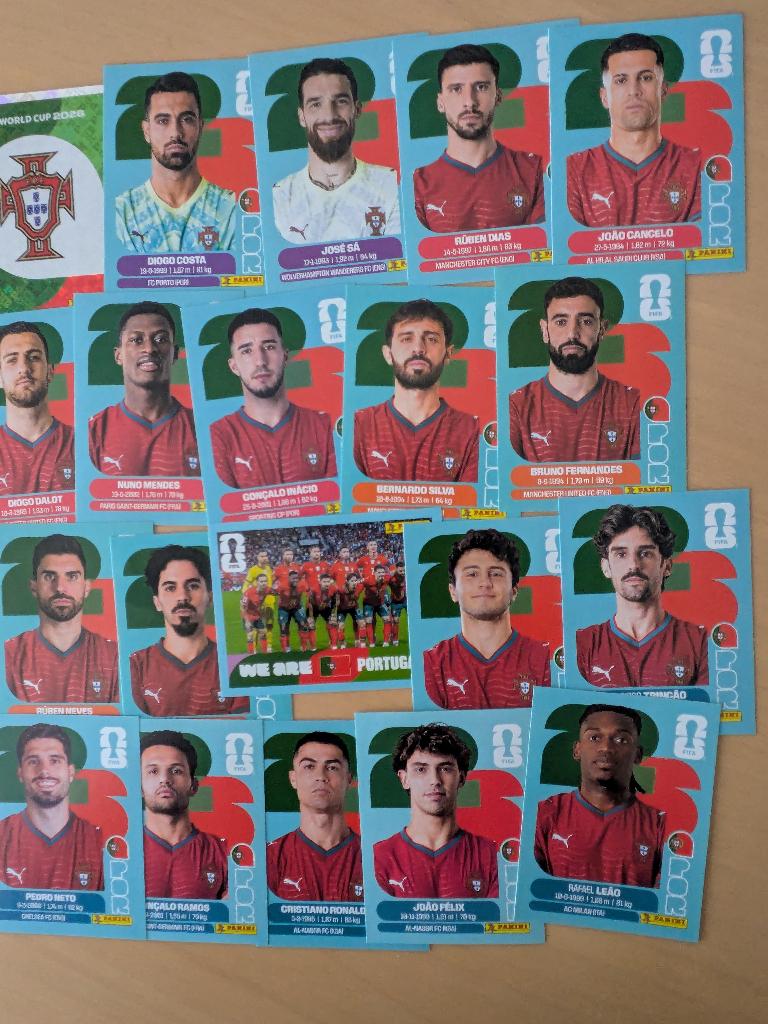 Panini FIFA World Cup 2026 PORTUGAL POR1-20 Set 20 stickers, Ophalen of Verzenden, Nieuw