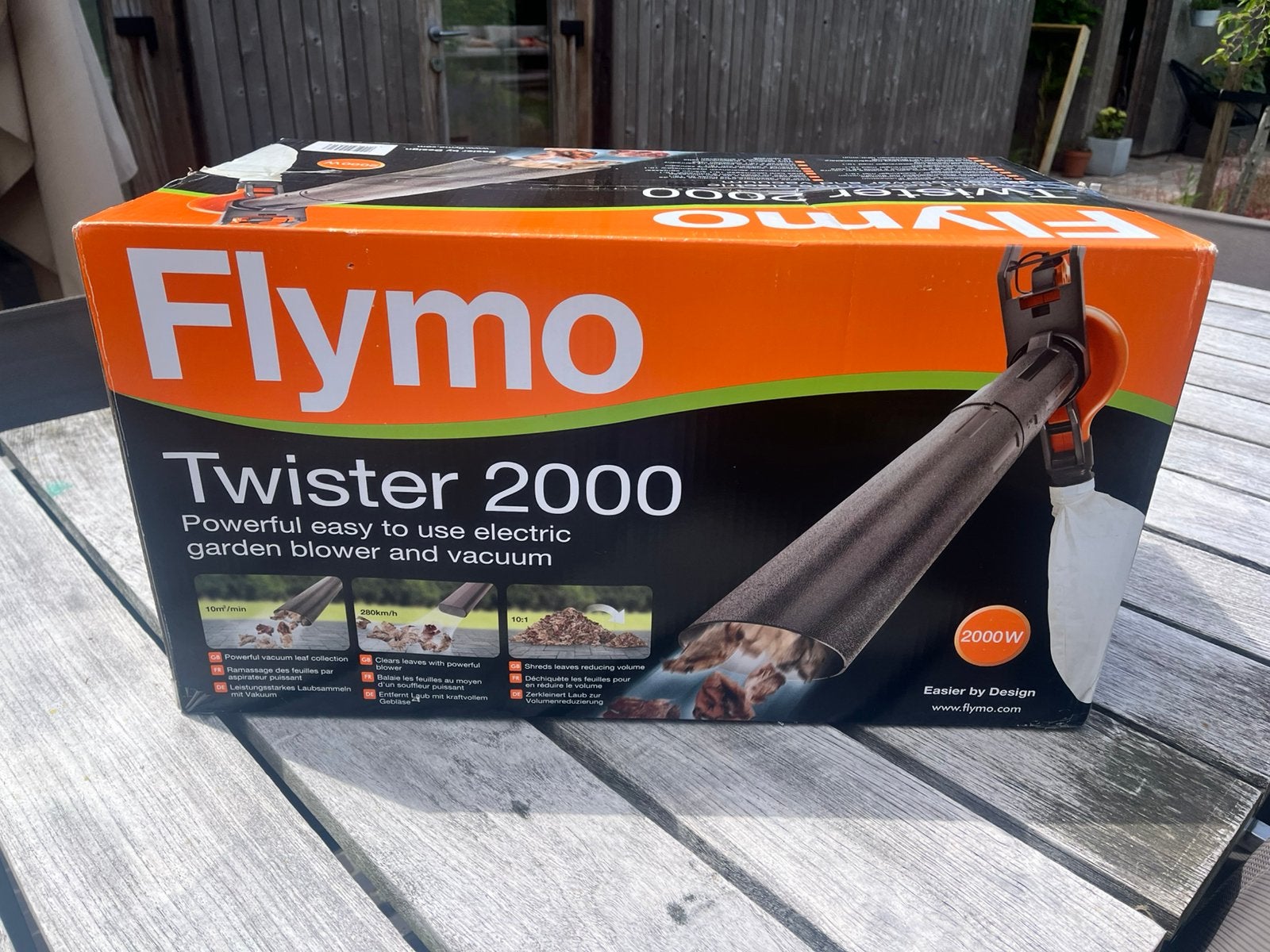 Flymo Twister 2000 bladblazer/zuiger ongebruikt, Jardin & Terrasse, Souffleurs de feuilles, Neuf, Électrique, Porté à la main