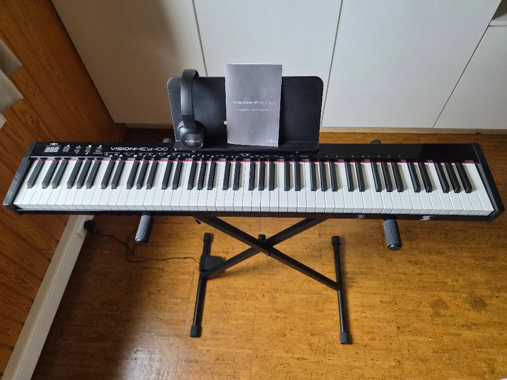 VISIONKEY-100 Digitaal Keyboard, Muziek en Instrumenten, Keyboards, Nieuw, 88 toetsen, Overige merken, Aanslaggevoelig, Met standaard