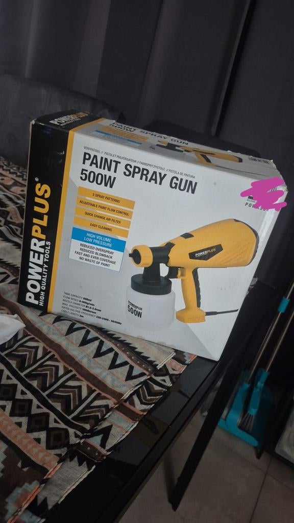 Powerplus spraypaintgun niet gebruikt, Ophalen, Nieuw, Verfspuit of Verfpomp