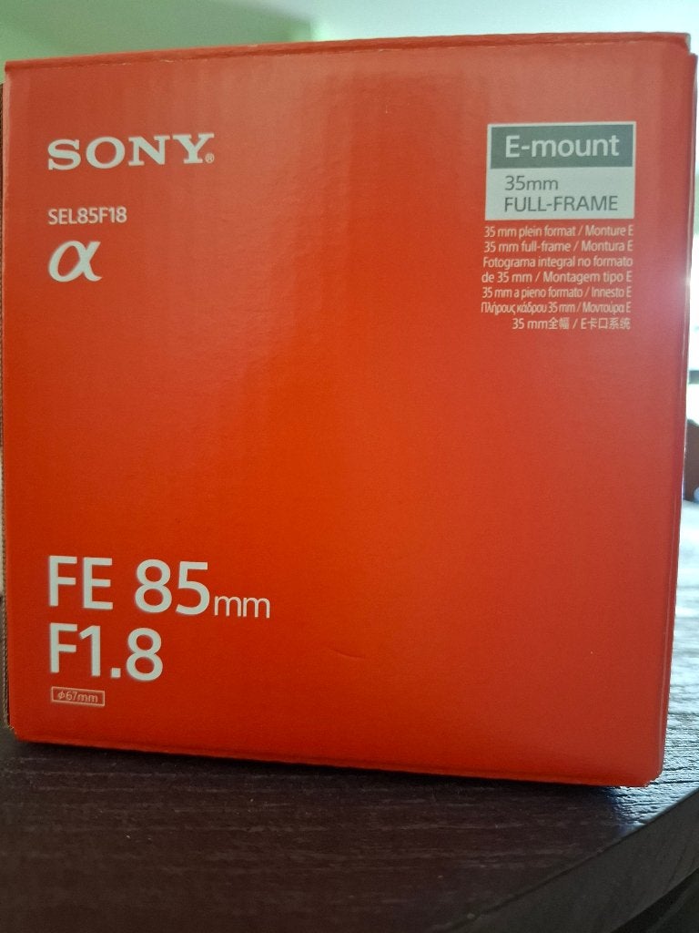 lens sony, Audio, Tv en Foto, Ophalen, 85 mm, Sony, Zo goed als nieuw