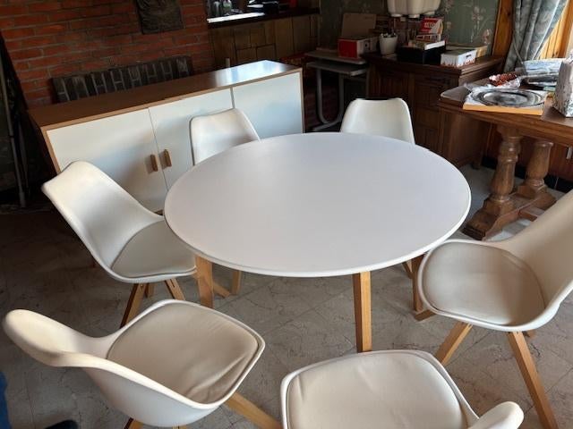 Dressoir , tafel & 6 stoelen, Huis en Inrichting, Ophalen, Nieuw, 4 tot 6 stoelen