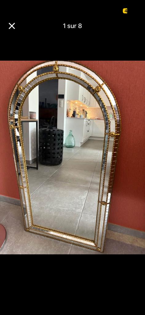 Miroir venitien vintage, Enlèvement, Comme neuf