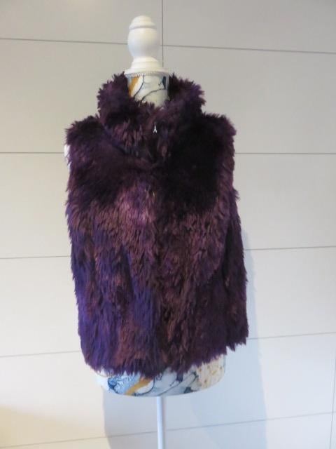 Paars, fluffy dames gilet / vestje - nicky vankets, Violet, Taille 42/44 (L), Neuf, Nicky Vankets