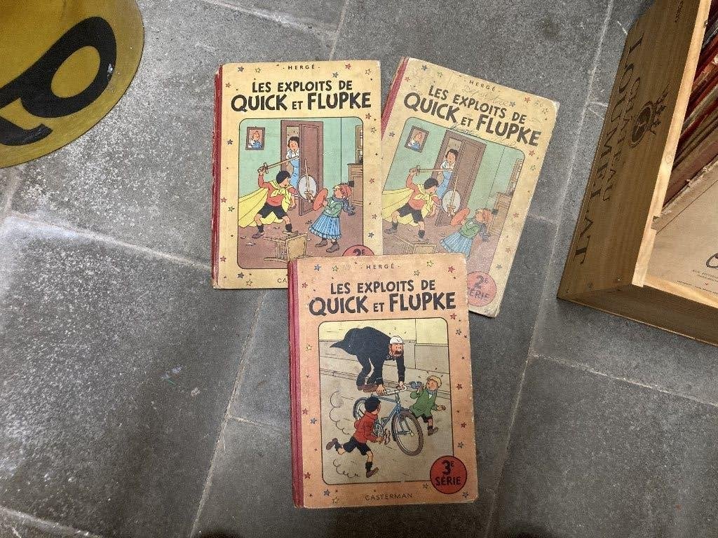 Lot Quick et Flupke, Plusieurs BD, Enlèvement, Utilisé, Hergé.