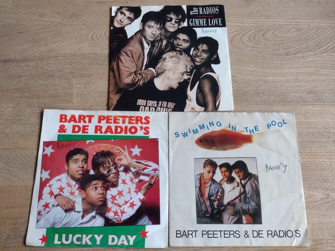 LOT: 3 BELPOP singles BART PEETERS & THE RADIO's 1989/1990, Enlèvement ou Envoi, 7 inch, Utilisé, Pop