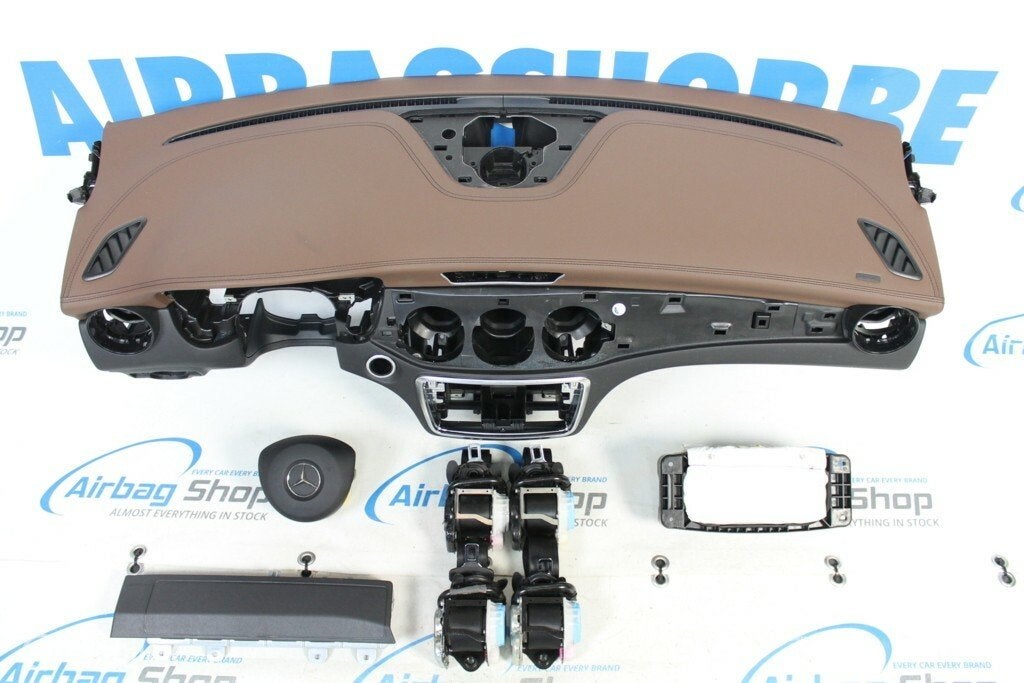 Airbag kit Tableau de bord brun Mercedes CLA facelift, Enlèvement ou Envoi, Utilisé