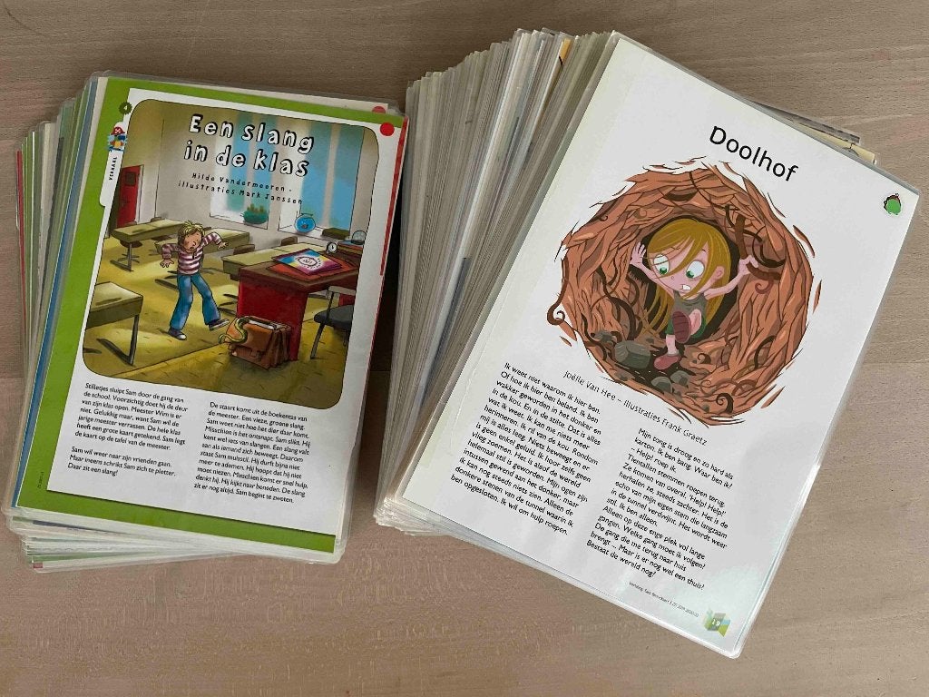 onderwijs: Lees, denk- en doekaarten, poëzie, insteekmapjes, Boeken, Ophalen, Gelezen, Verschillende auteurs, Fictie algemeen