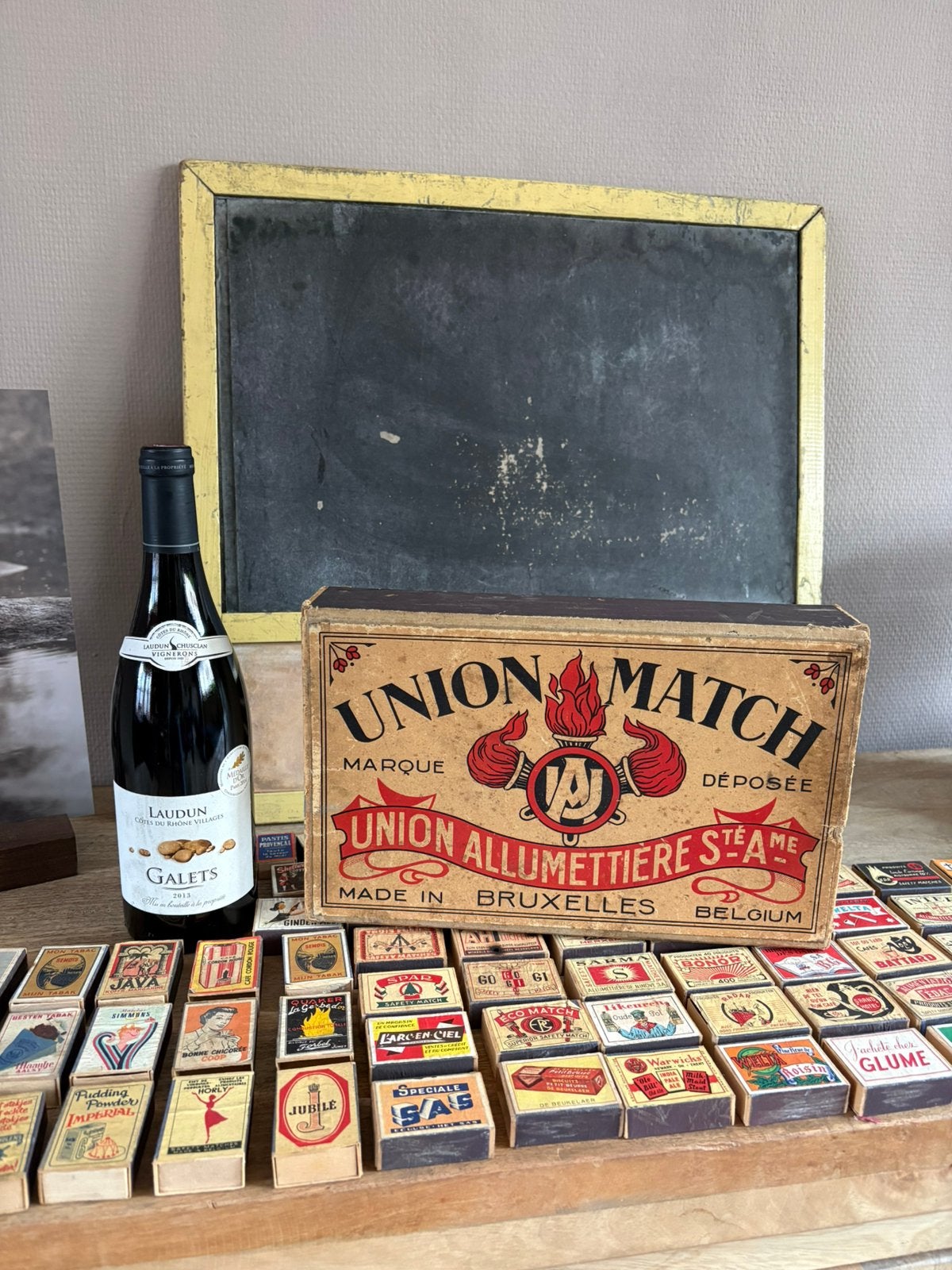 Grote doos Union Match jaren ‘30, Verzamelen, Ophalen of Verzenden, Gebruikt, Verpakking