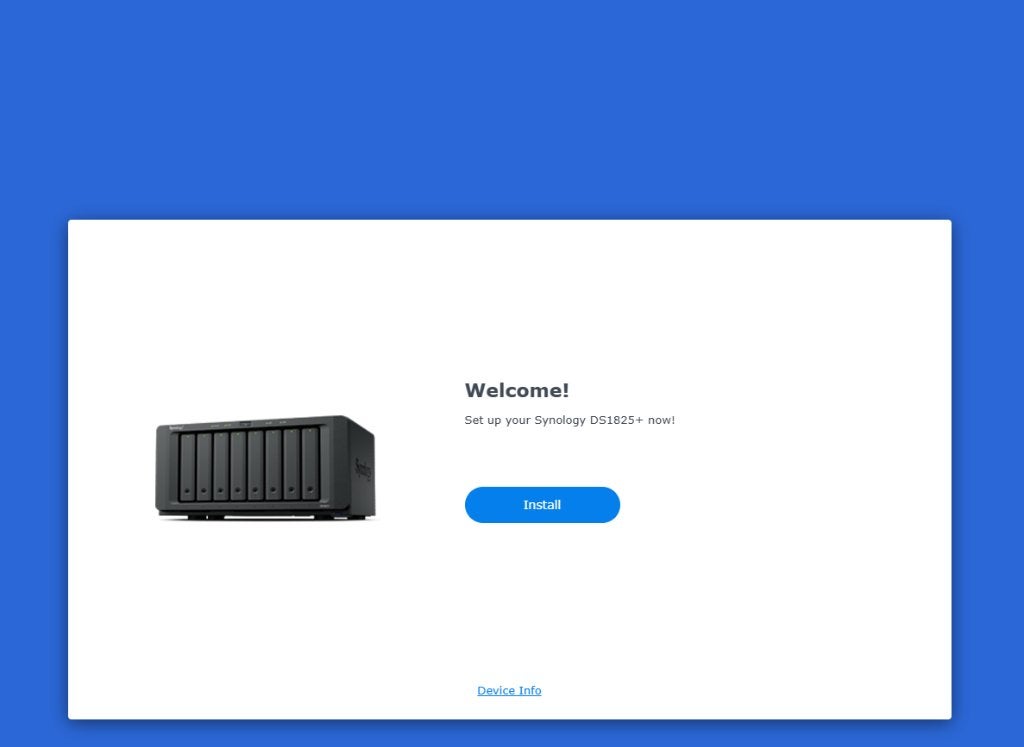 Synology DiskStation DS1825+ 8 baies (sans disque/No Disk), Computers en Software, NAS, Ophalen, Zo goed als nieuw