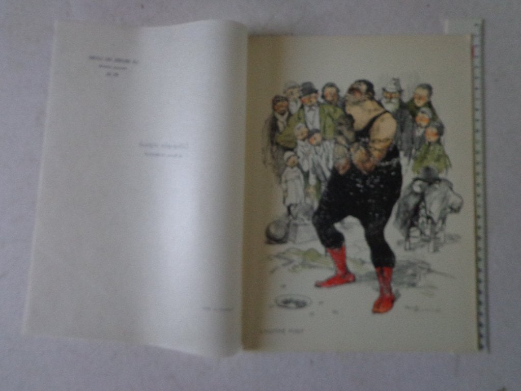litho van Romeo Dumoulin "L'homme fort" (de sterke man), Antiek en Kunst, Personages en Fantasiefiguren, Ophalen of Verzenden