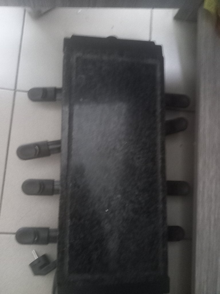 Raclette steengrill 2x gebruikt, Electroménager, Plaques de gril, Enlèvement, Comme neuf, Gril en pierre