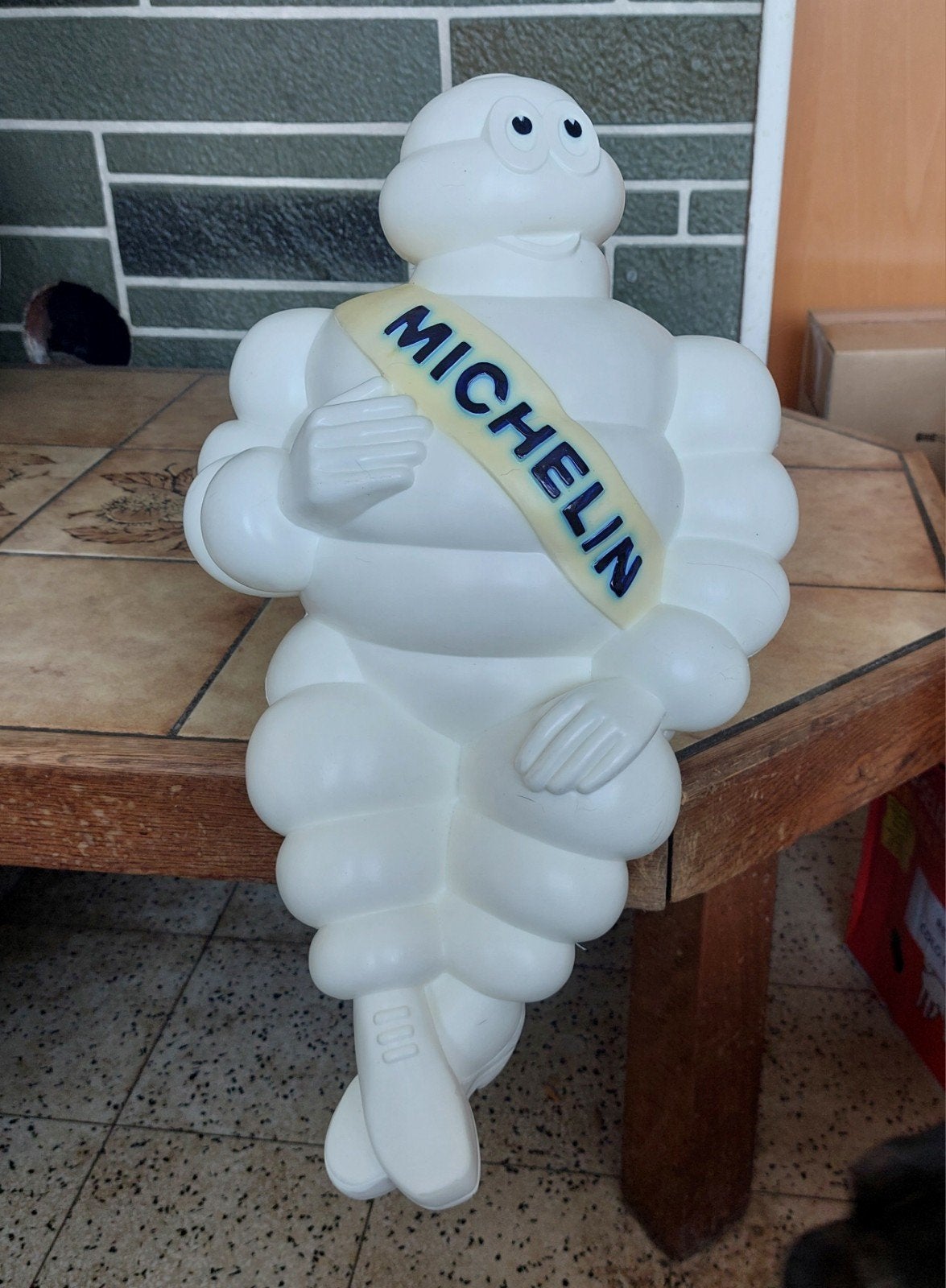 Michelin bibendum vintage 50 cm, Enlèvement ou Envoi, Comme neuf, Panneau publicitaire