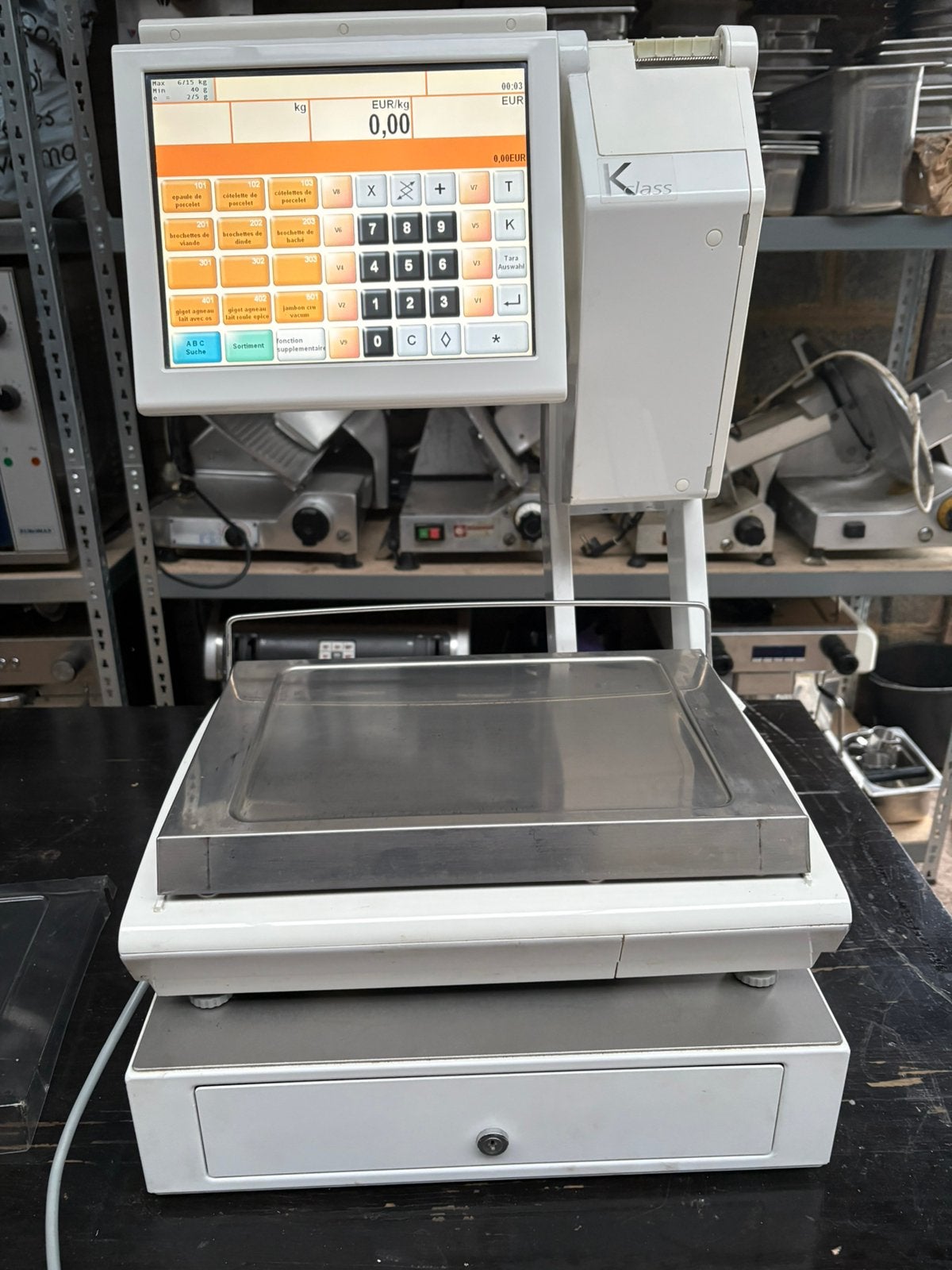 ️ BIZERBA KH800 — COMPLETE PROFESSIONELE WEEGSCHAAL!, Ophalen, Zo goed als nieuw