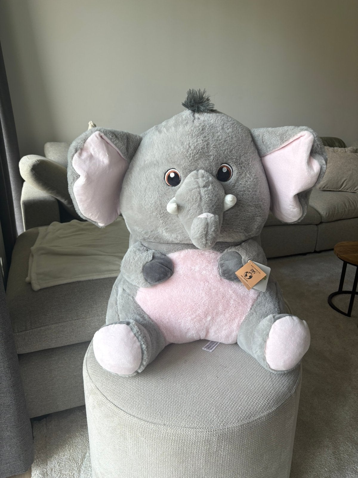 Knuffel olifant 60cm, Kinderen en Baby's, Speelgoed | Knuffels en Pluche, Ophalen, Grijs, Nieuw, Middelgroot (20 tot 80 cm)