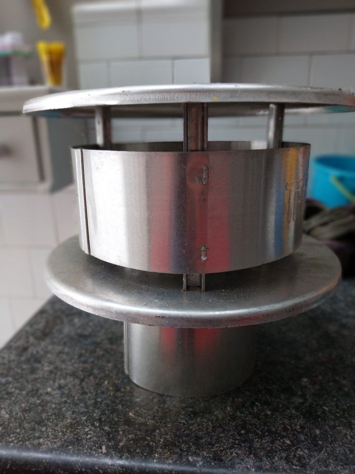 Rookgasafvoer,regenkap 125 mm, Ophalen, Nieuw, Minder dan 2 meter, 80 mm of meer