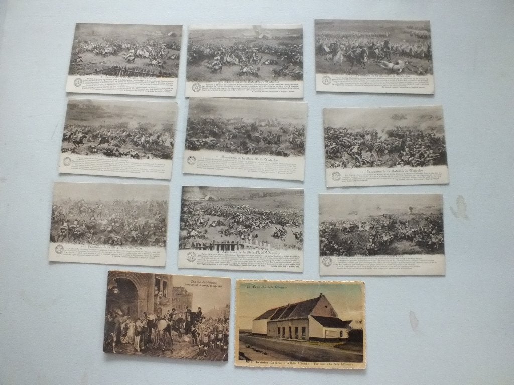 cartes postales Waterloo 11 cartes, Collections, Enlèvement ou Envoi, Non affranchie, Brabant Wallon