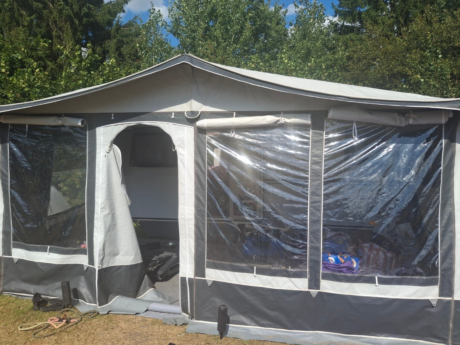 voortent ibiza 270 DE LUXE maat 10, Caravans en Kamperen, Voortenten en Luifels, Ophalen, Gebruikt, Dorema