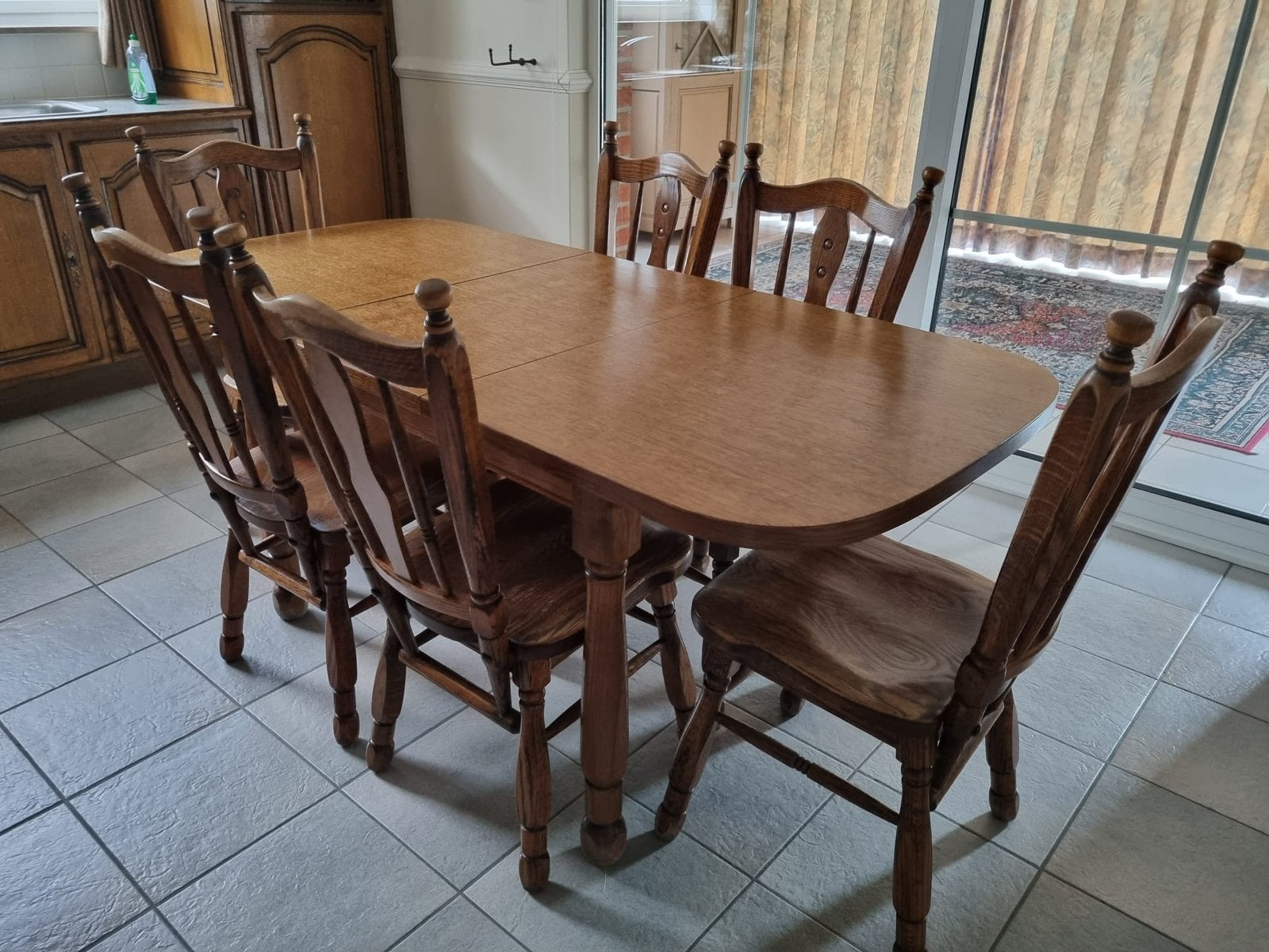 Tafel met 6 stoelen, Enlèvement, Comme neuf