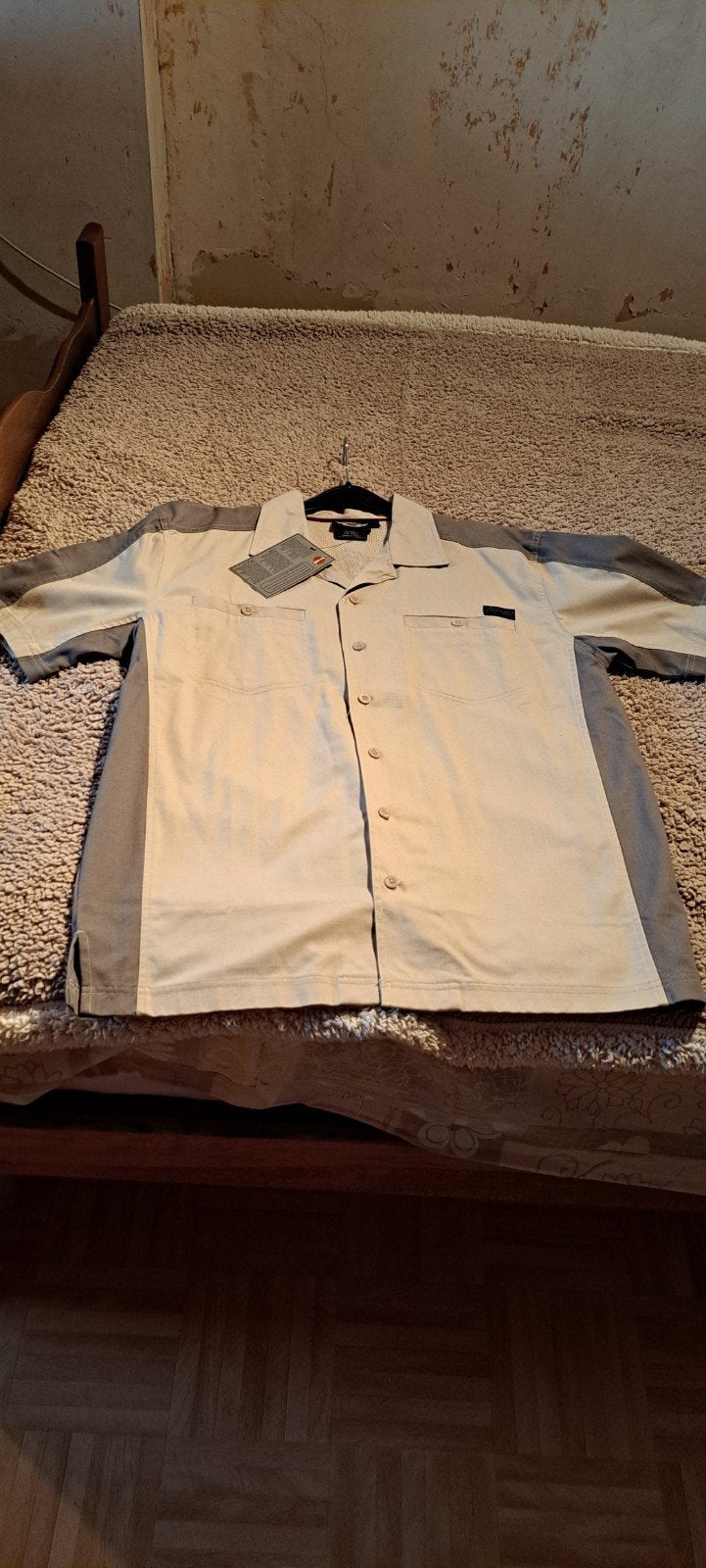 Chemise vintage Harley Davidson, taille M, beige, Enlèvement, Neuf