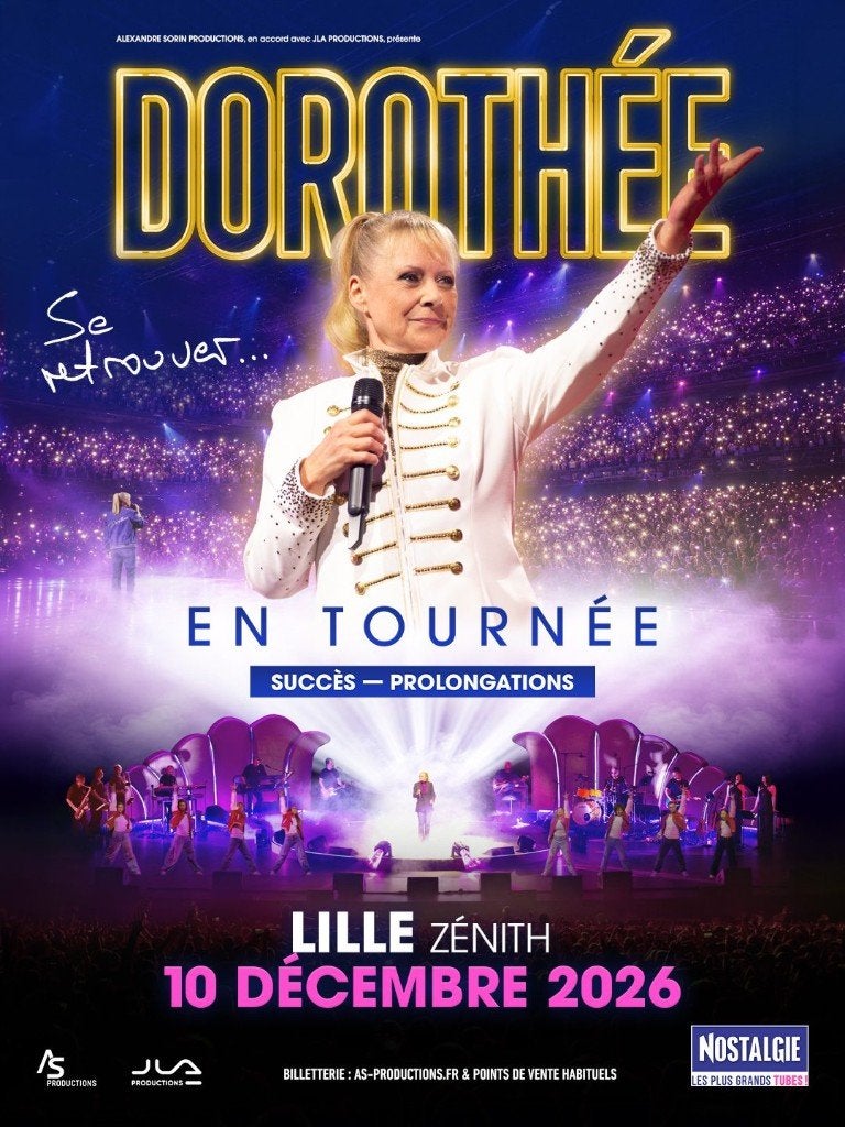 dorothee zenith à Lille 10 decembre 20h parterre P3 carre or, Tickets & Billets
