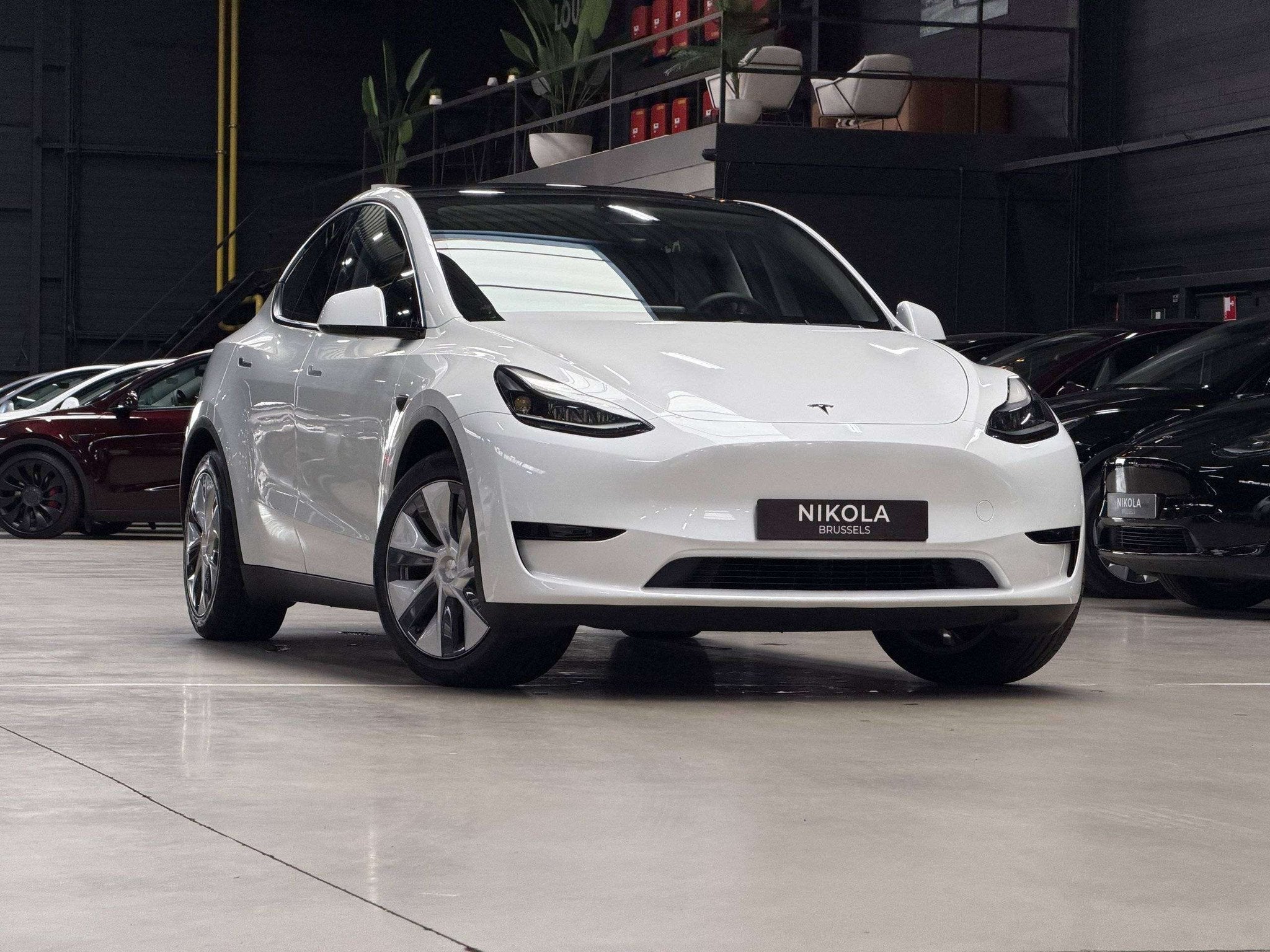 Tesla Model Y MODEL Y RWD - HW4 - 19" GEMINI - PANORAMIC ROO, Auto's, Achterwielaandrijving, Gebruikt, Zwart, 300 pk