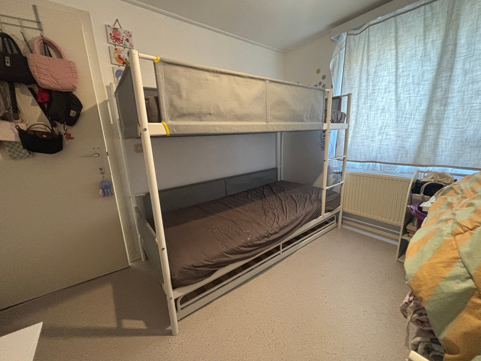 Ikea vitval bedframe stapelbed met onderbed, Ophalen, 90 cm, Zo goed als nieuw, 200 cm