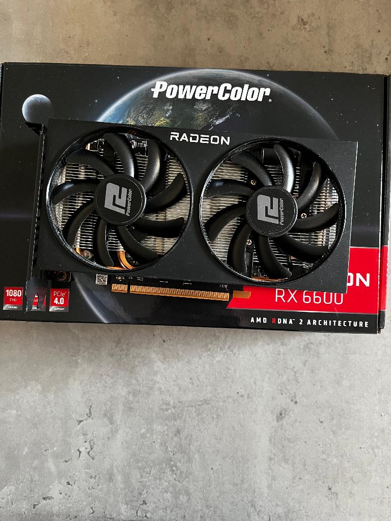 PowerColor FIGHTER AMD Radeon RX 6600 8GB Videokaart, Computers en Software, Videokaarten, Ophalen, Gebruikt, AMD, GDDR6
