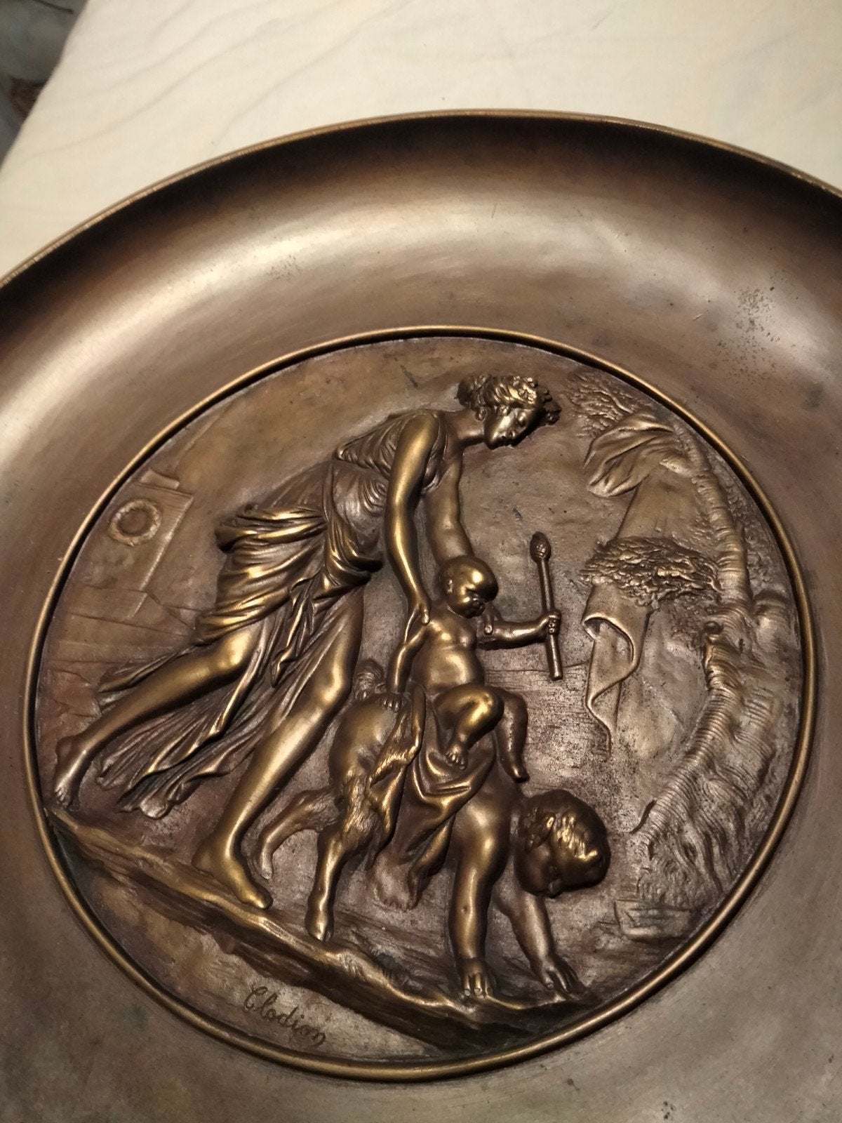 bol clodion en bronze, Antiquités & Art, Antiquités | Bronze & Cuivre, Enlèvement