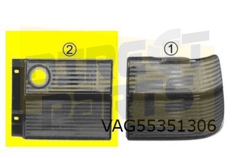 Volkswagen Vento (4/92-11/98) achterlicht Rechts binnen (ora, Neuf, -, Volkswagen, -