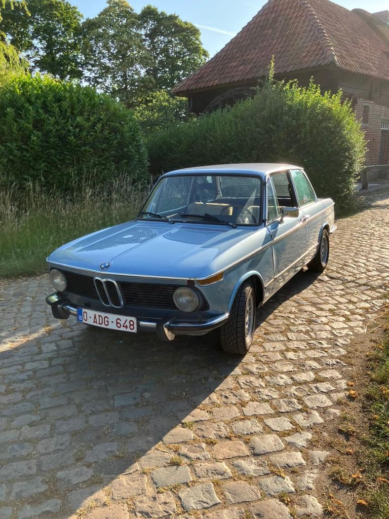 OLDTIMER BMW 2002 (e10) - 1973, Autos, 100 kW, Autres modèles, Bleu, 2 portes