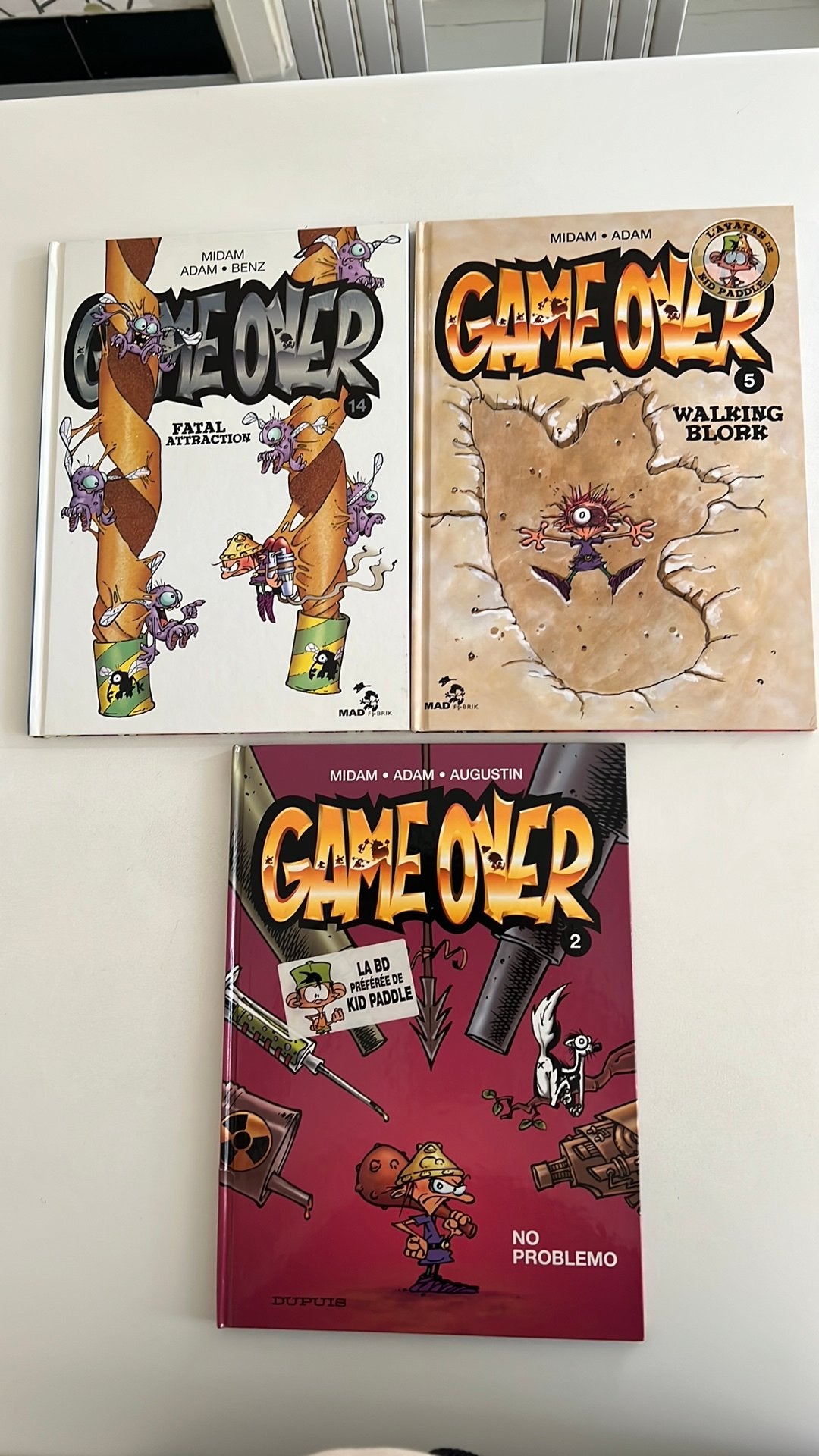 Game over. 3 albums, Enlèvement ou Envoi, Comme neuf