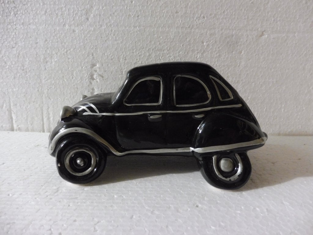 spaarpot Citroen 2cv Geit Ceramic Coin Box ongeveer 1:20/22, Collections, Enlèvement ou Envoi, Utilisé, Voitures