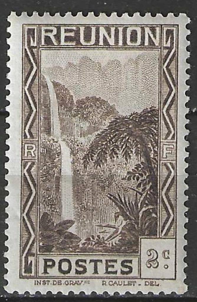Reunion 1933/1938 - Yvert 126 - Waterval van Salazie (PF), Verzenden, Postfris