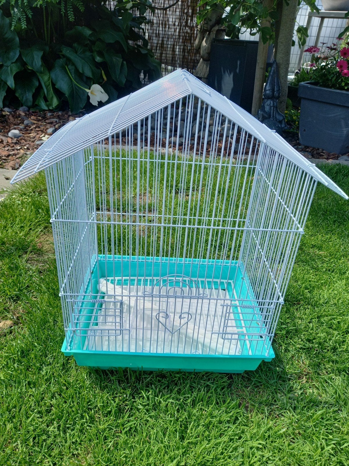Nieuwe witte vogelkooi 49x35x28, Dieren en Toebehoren, Ophalen of Verzenden, Nieuw, Vogelkooi