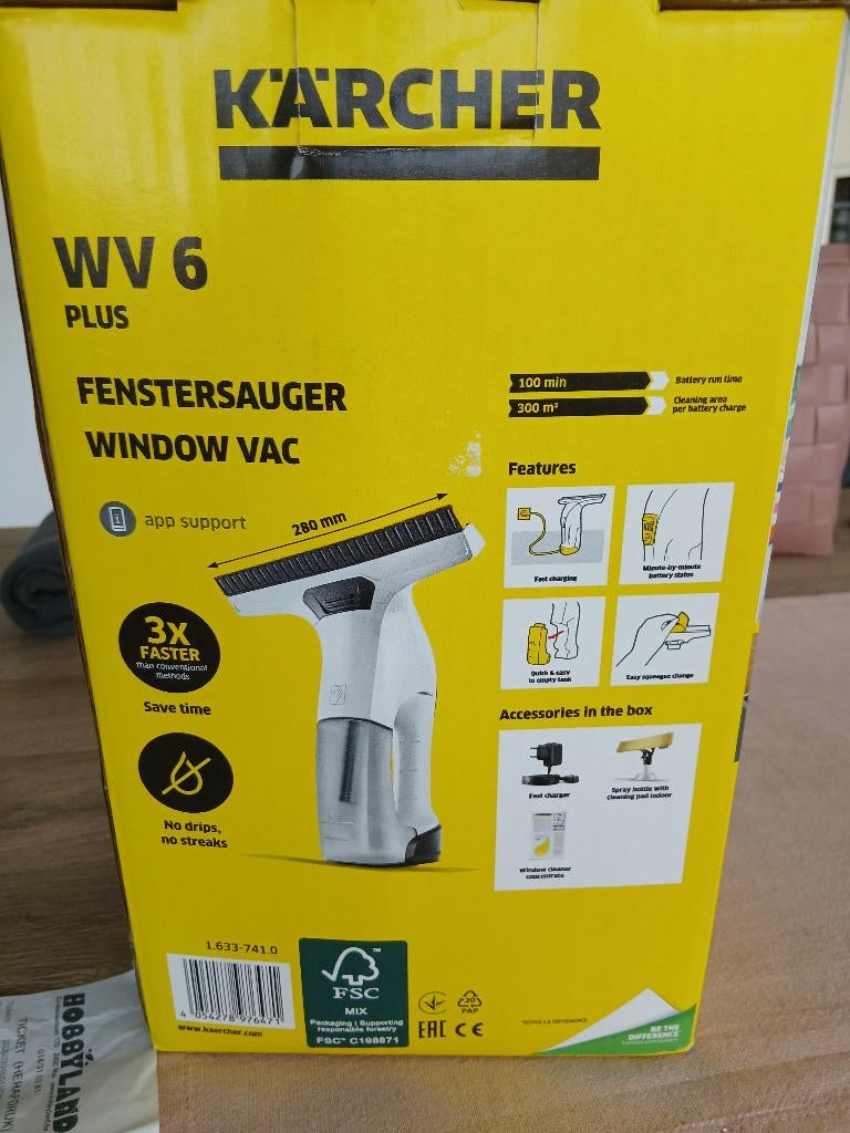 Karcher ramenaftrekker, Maison & Meubles, Enlèvement, Essuie-vitre ou Raclette
