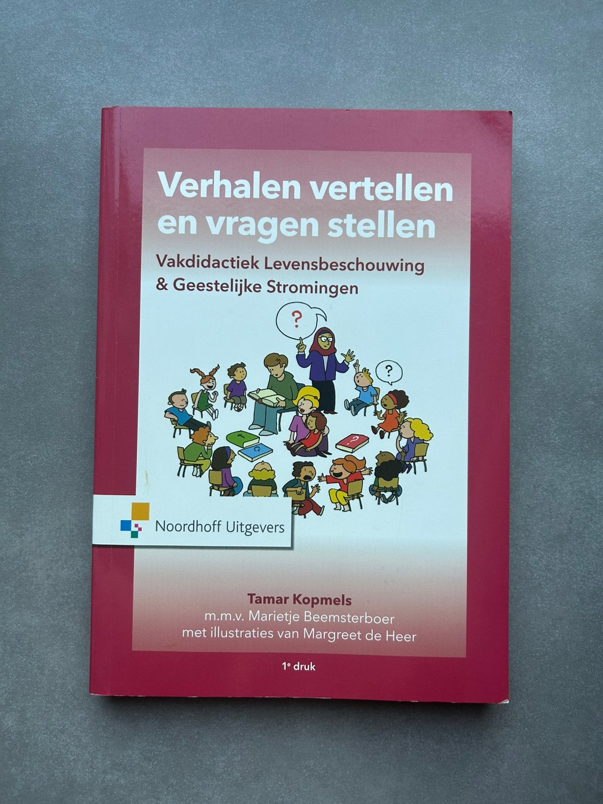 Boek “Verhalen vertellen en vragen stellen”, Boeken, Studieboeken en Cursussen, Ophalen of Verzenden, Zo goed als nieuw, Hogeschool