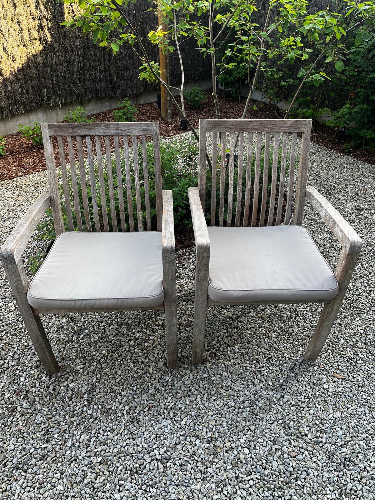 2 stevige stoelen | BRISTOL Teak, Ophalen, Gebruikt