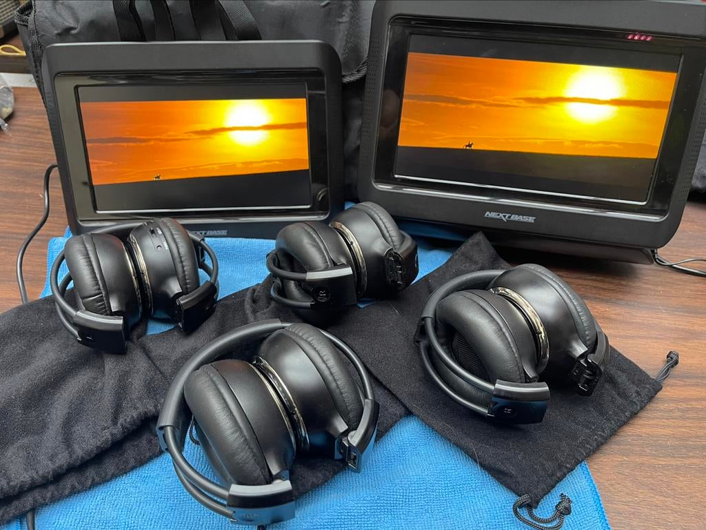 NEXT BASE NEXT 9 LITE DUO + 4 draadloze headsets, Audio, Tv en Foto, DVD spelers, Zo goed als nieuw, Dvd-speler, Ophalen of Verzenden
