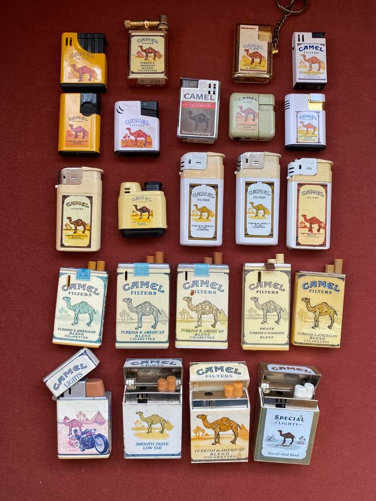 Camel aanstekercollectie, Verzamelen, Merken en Reclamevoorwerpen, Ophalen of Verzenden, Zo goed als nieuw
