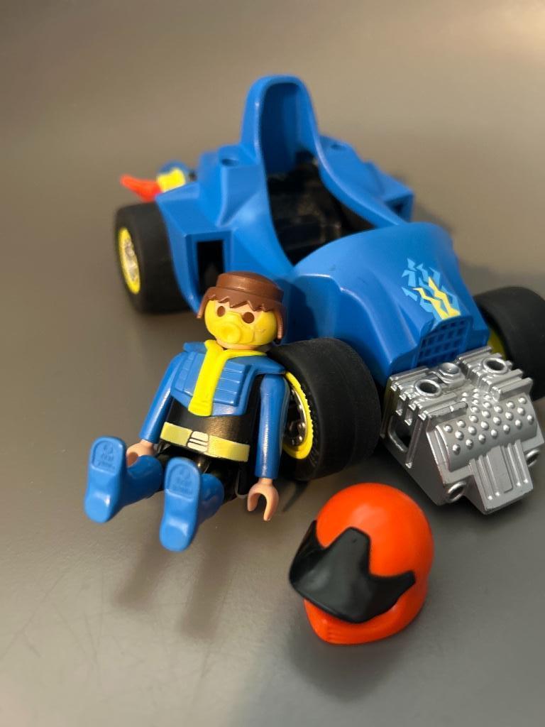 Playmobil 4181 - Voiture transformable bleue (buggy racer), Ophalen, Gebruikt, Complete set