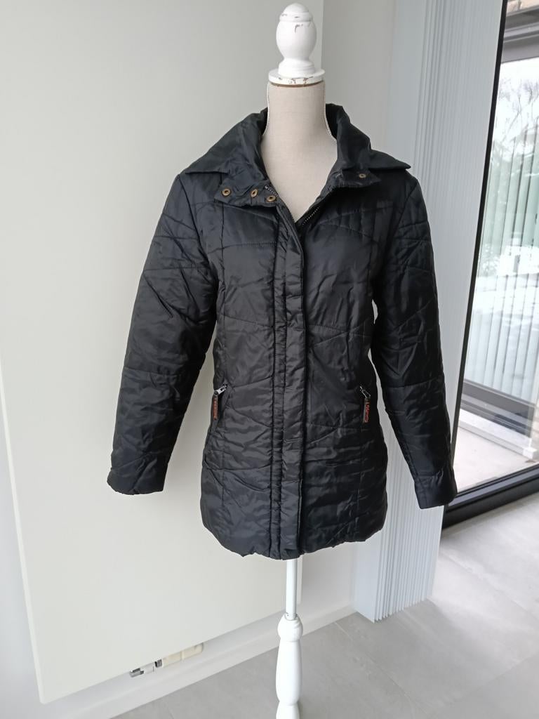 Zwarte gewatteerde jas van Sundvall , mt 42/44, Taille 42/44 (L), Enlèvement ou Envoi, Comme neuf, Sundvall