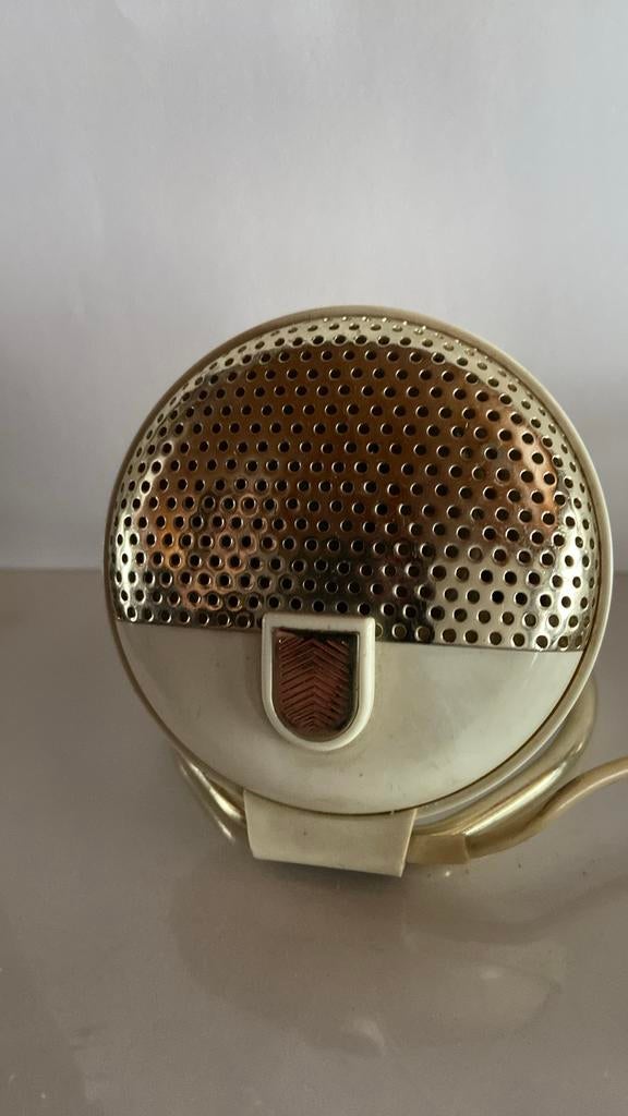 Vintage microfoon Philips EL3750/03 met lederen etui, Elektronische apparatuur, Ophalen of Verzenden
