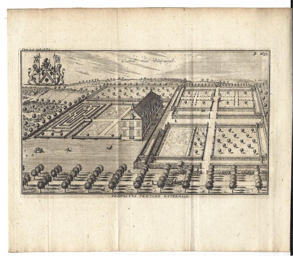 1770 - kasteel van Watermaal-Bosvoorde, Antiek en Kunst, Verzenden