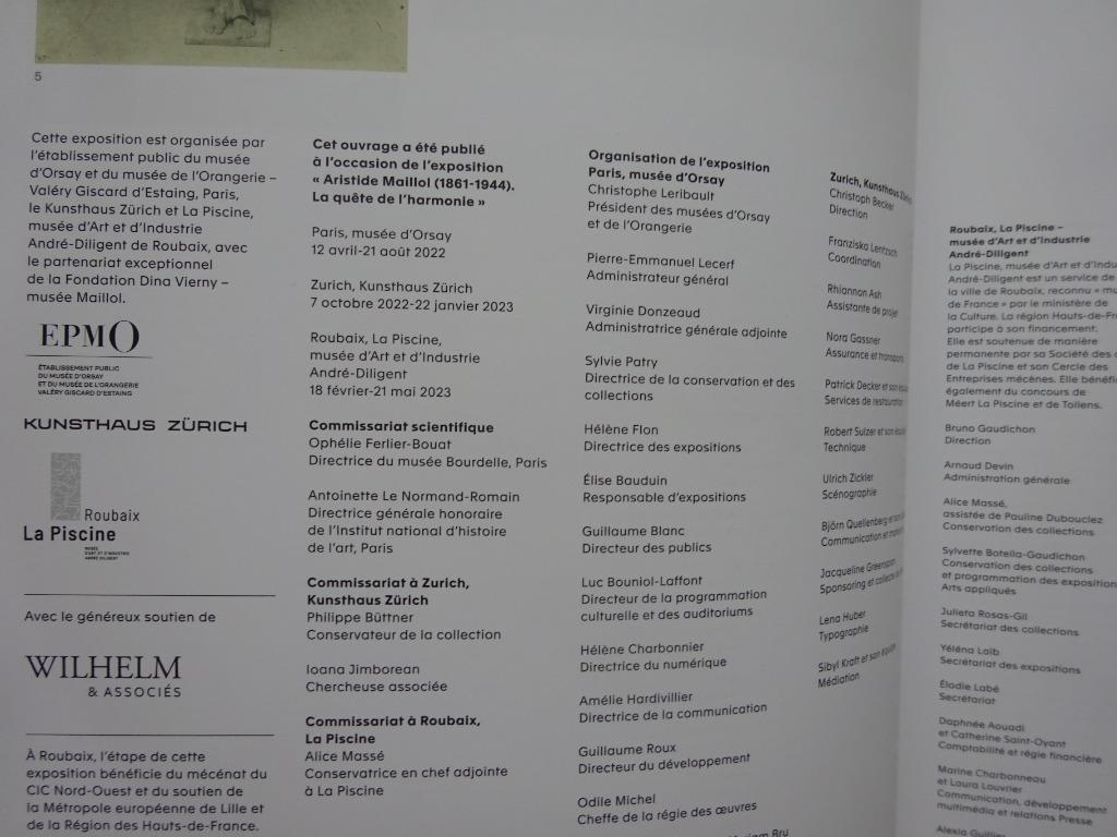 Aristide Maillol, Musée d'Orsay, Gallimard, 2022, Enlèvement ou Envoi, Comme neuf, Peinture et dessin