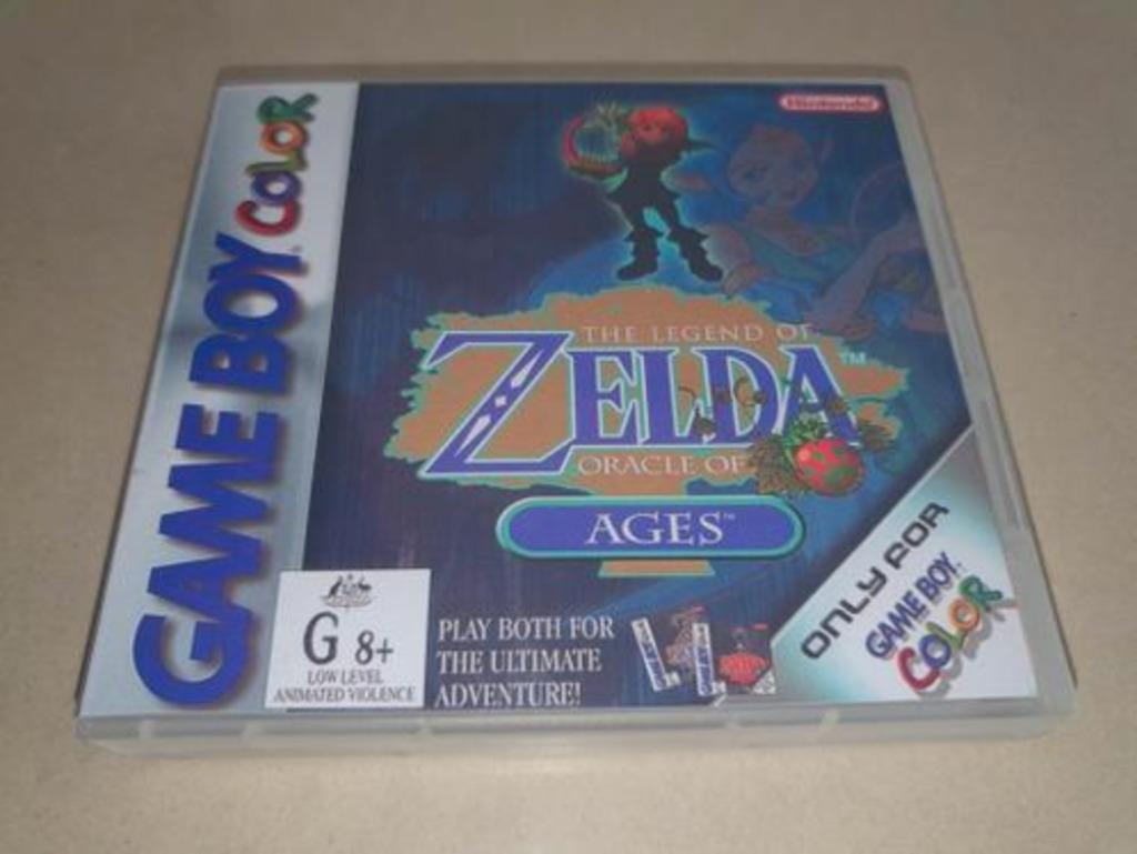 Zelda Oracle of Ages Game Boy Color GBC Game Case, Envoi, Comme neuf