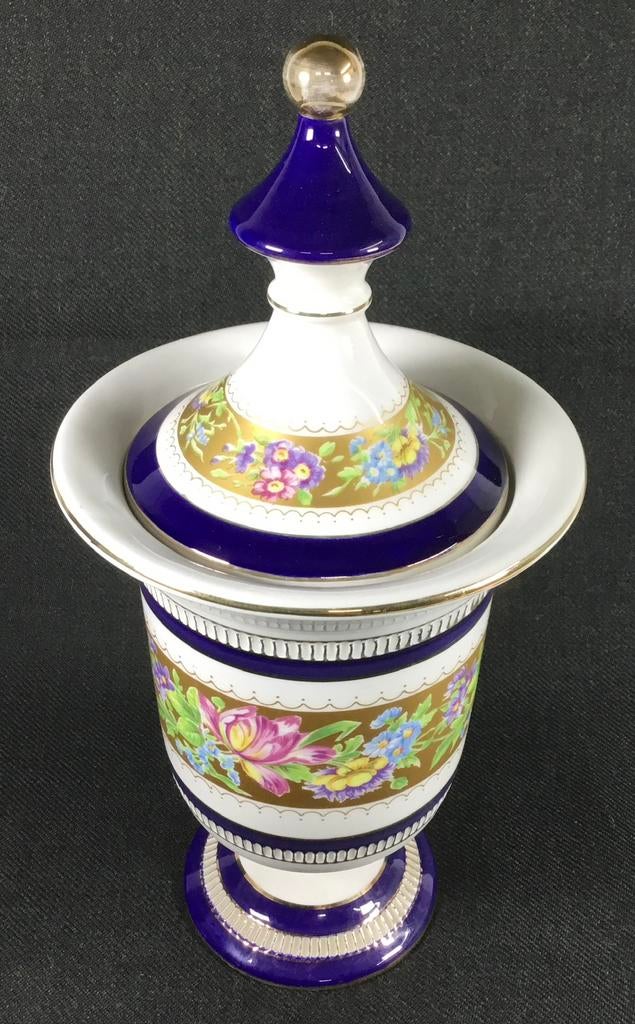 Fancy Italy Vintage design porseleinen dekselvaas Italië, Ophalen of Verzenden