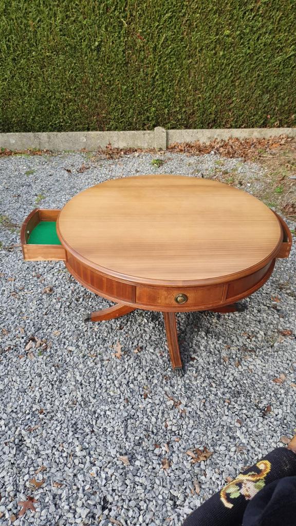 Mahoniehouten drumtafel, Ophalen of Verzenden