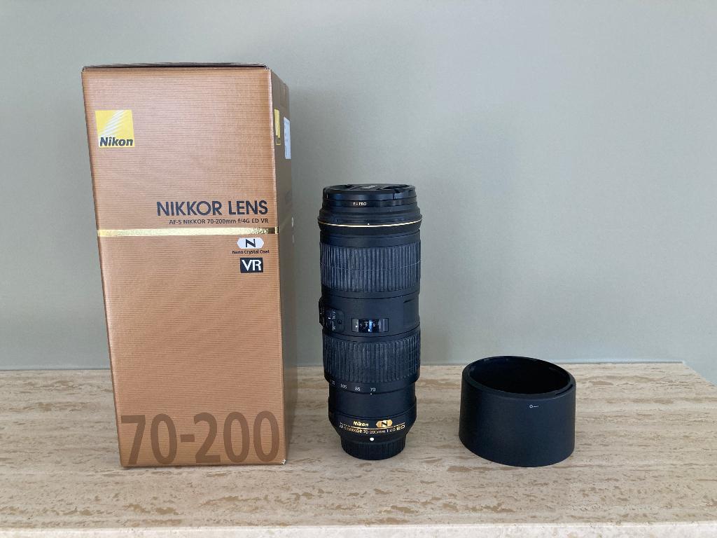 Nikon 70-200 mm F/4.0 objectief, Enlèvement, Comme neuf, Téléobjectif, Zoom